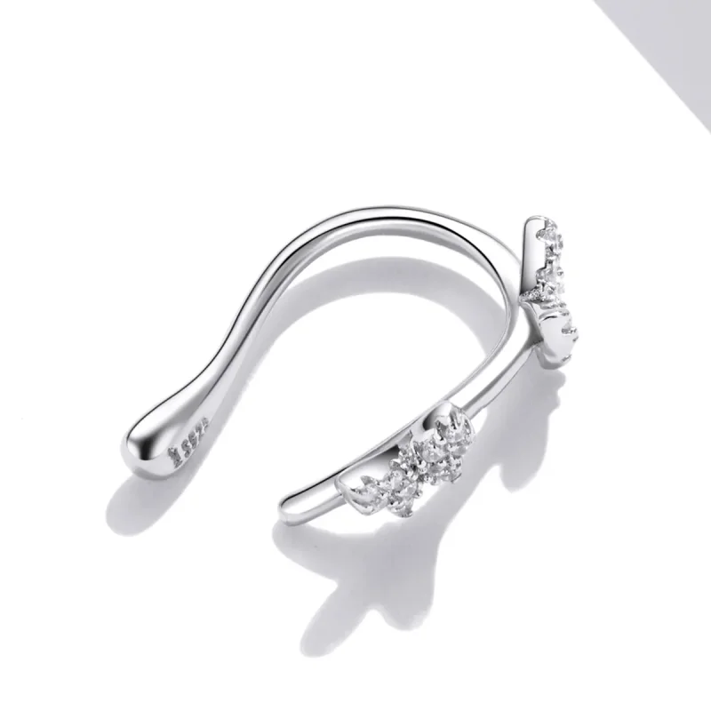 (imagine pentru) Pandora Style Butterfly Romance Ear clip - SCE1202 - Vizualizare 2