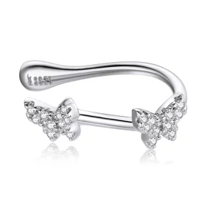 (imagine pentru) Pandora Style Butterfly Romance Ear clip - SCE1202