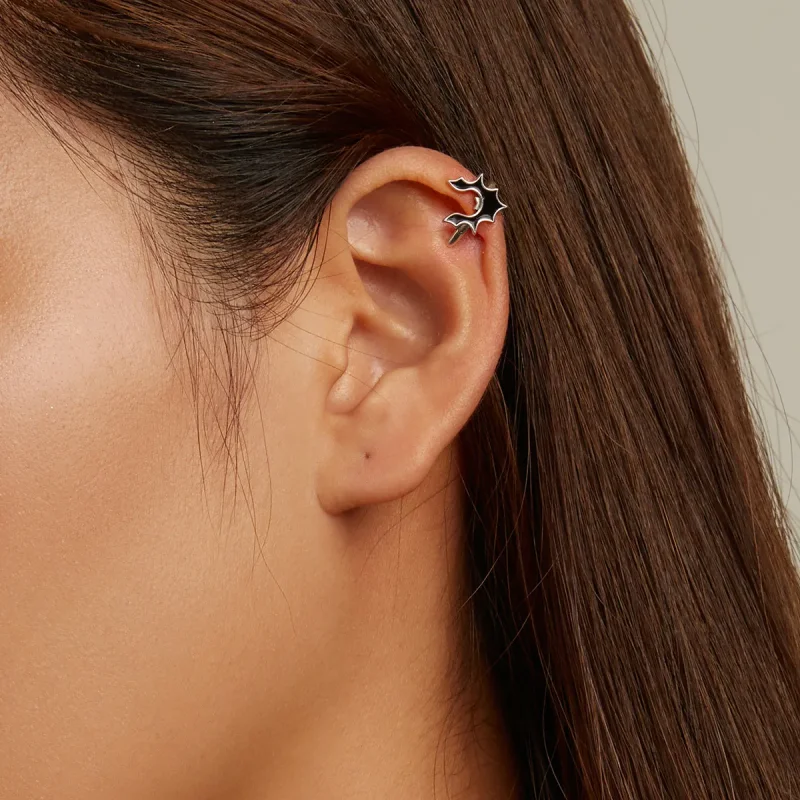 (imagine pentru) Pandora Style Dark Bat Ear clip - SCE1328 - Vizualizare 5