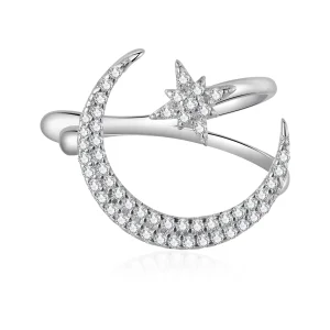 (imagine pentru) Pandora Style Moon and Stars - Căpşună pentru ureche - BSE701