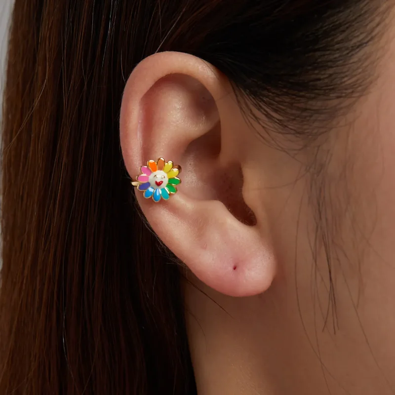 (imagine pentru) Pandora Style Pop Floare de Soare Căpșună Ear clip - SCE1235 - Vizualizare 4