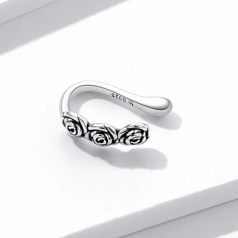 (imagine pentru) Pandora Style Retro Rose Căpșună pentru ureche - BSE582 - Vizualizare 4