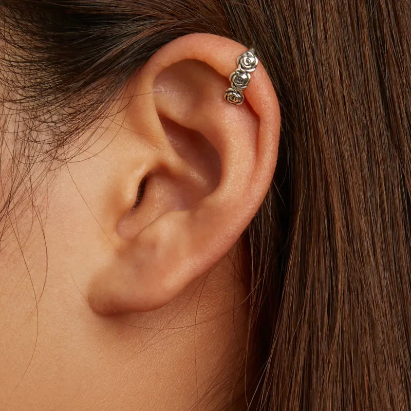 (imagine pentru) Pandora Style Retro Rose Căpșună pentru ureche - BSE582 - Vizualizare 8