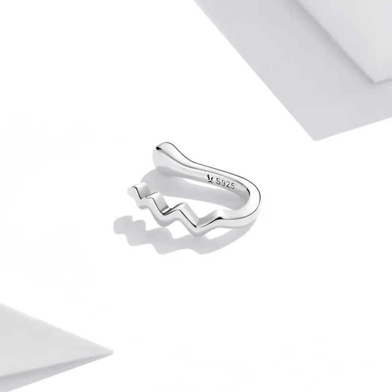 (imagine pentru) Pandora Style Simple Wave Ear clip - SCE1313 - Vizualizare 3