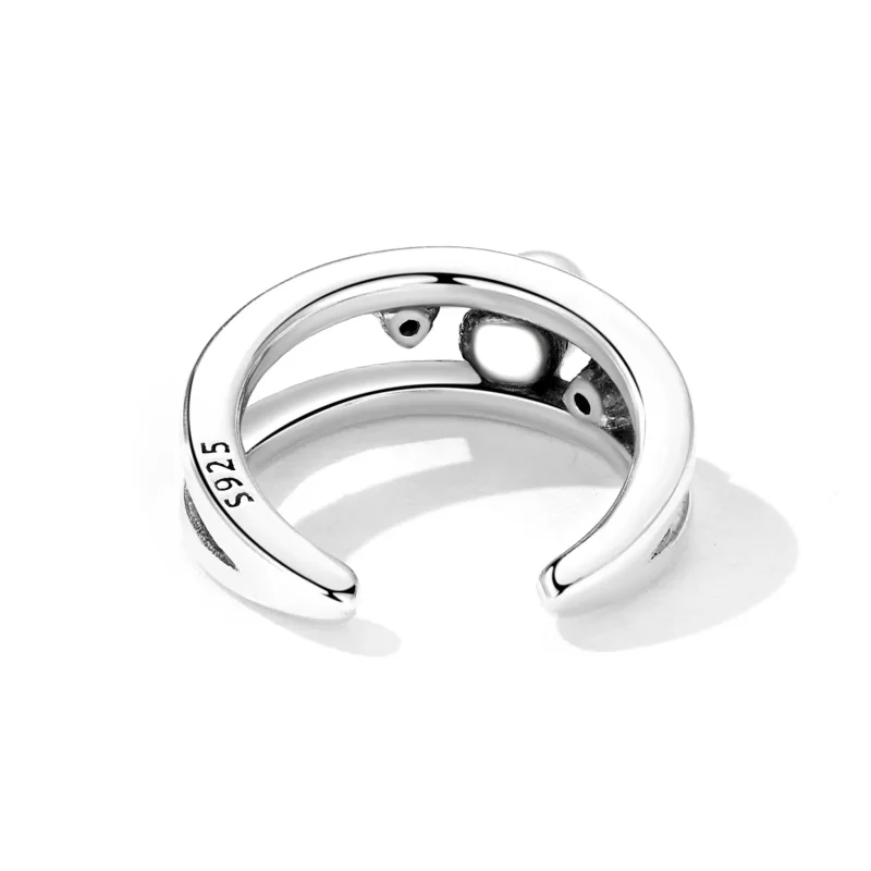 (imagine pentru) Stil Pandora Exquisite Shell Pearl Brățară dublă pentru ureche - SCE1431 - Vizualizare 4