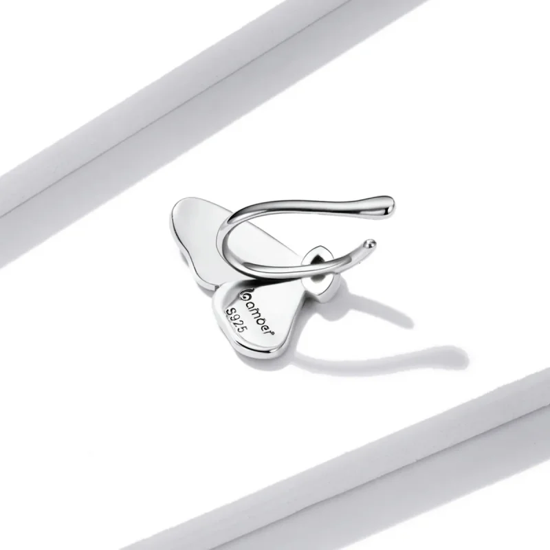 (imagine pentru) Stil Pandora Retro Butterfly Ear clip - BSE533 - Vizualizare 4