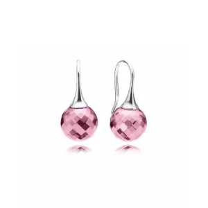 (imagine pentru) Cercei din argint 925 cu zirconiu cubic roz - 290552PCZ - Cercei