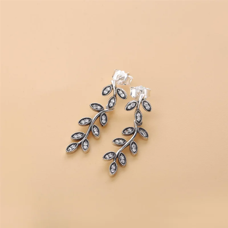 (imagine pentru) Cercei lungi din argint şi zirconiu cubic - 290565CZ - Cercei PA - Vizualizare 2