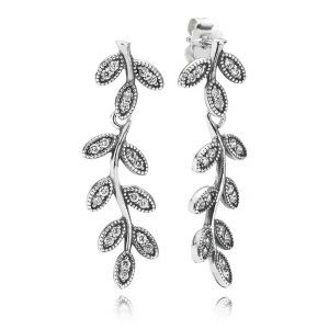 (imagine pentru) Cercei lungi din argint şi zirconiu cubic - 290565CZ - Cercei PA