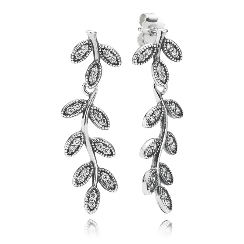(imagine pentru) Cercei lungi din argint şi zirconiu cubic - 290565CZ - Cercei PA