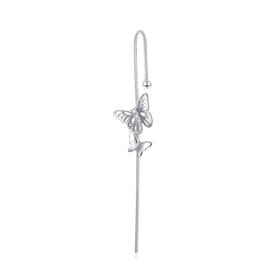 (imagine pentru) Cercei lungi Tip Pandora cu Ace elegante pentru urechi din argint - SCE1132