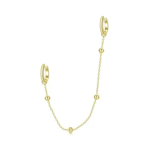 (imagine pentru) Cercei lungi Tip Pandora cu Singur placat cu aur de 14 k - SCE1095