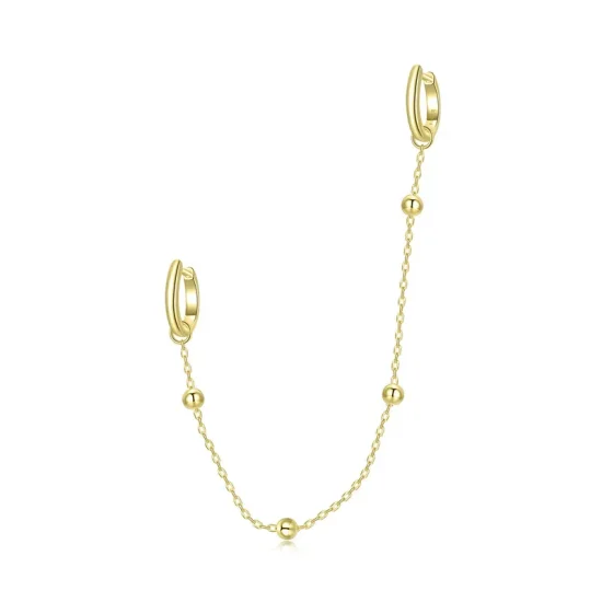 (imagine pentru) Cercei lungi Tip Pandora cu Singur placat cu aur de 14 k - SCE1095
