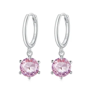(imagine pentru) Cercei lungi Tip Pandora cu Zirconiu cubic din argint - SCE1020-PK
