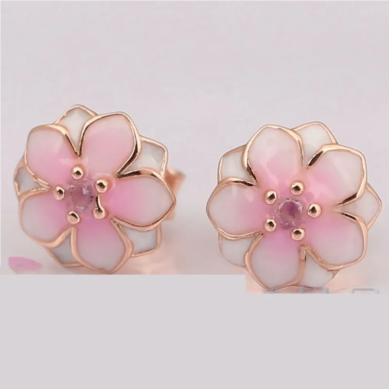 (imagine pentru) Cercei Magnolia floare din PANDORA Rose