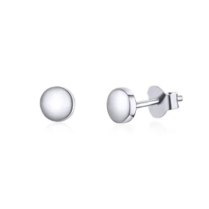 (imagine pentru) Cercei Tip Pandora cu Bean simplu din argint - SCE705-A
