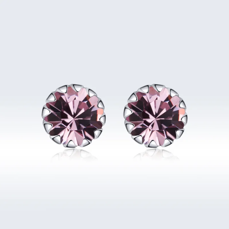 (imagine pentru) Cercei Tip Pandora cu Birthstone iunie din argint - SCE862-6 - Vizualizare 3