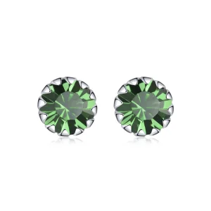 (imagine pentru) Cercei Tip Pandora cu Birthstone mai din argint - SCE862-5