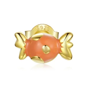 (imagine pentru) Cercei Tip Pandora cu Bomboane placat cu aur de 14 k - SCE1162