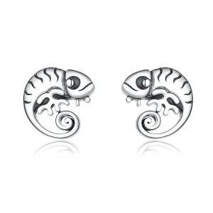 (imagine pentru) Cercei Tip Pandora cu Cameleon din argint - SCE949