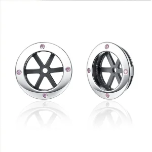 (imagine pentru) Cercei Tip Pandora cu Clasic Shiny din argint - SCE032-1W