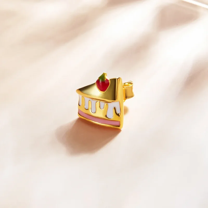 (imagine pentru) Cercei Tip Pandora cu Desert placat cu aur de 14 k - SCE1160 - Vizualizare 2