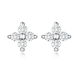 (imagine pentru) Cercei Tip Pandora cu Floarea Luminii din argint - SCE648
