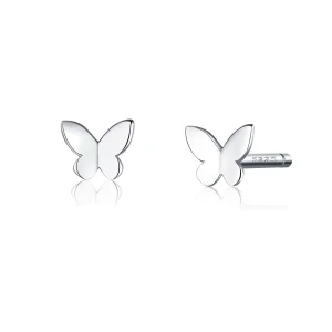 (imagine pentru) Cercei Tip Pandora cu Fluture din argint - SCE775