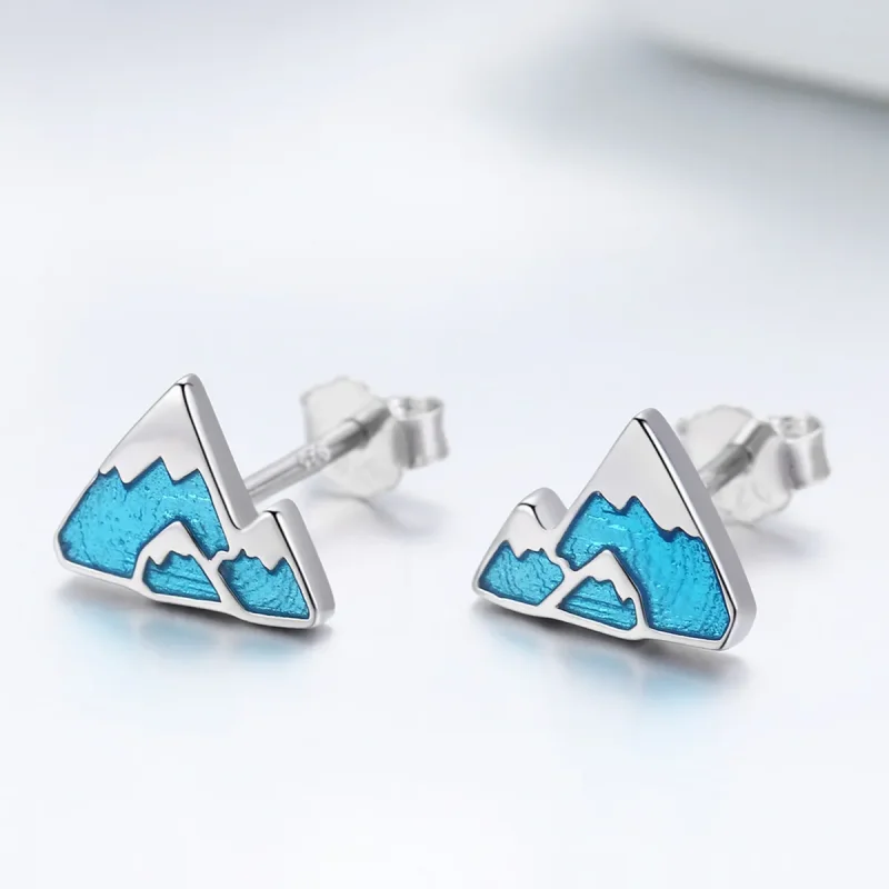 (imagine pentru) Cercei Tip Pandora cu Iceberg unic din argint - SCE475 - Vizualizare 2