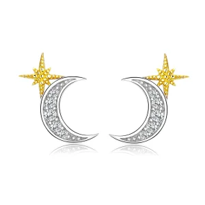 (imagine pentru) Cercei Tip Pandora cu Lumina Lunară în două nuanțe - SCE729