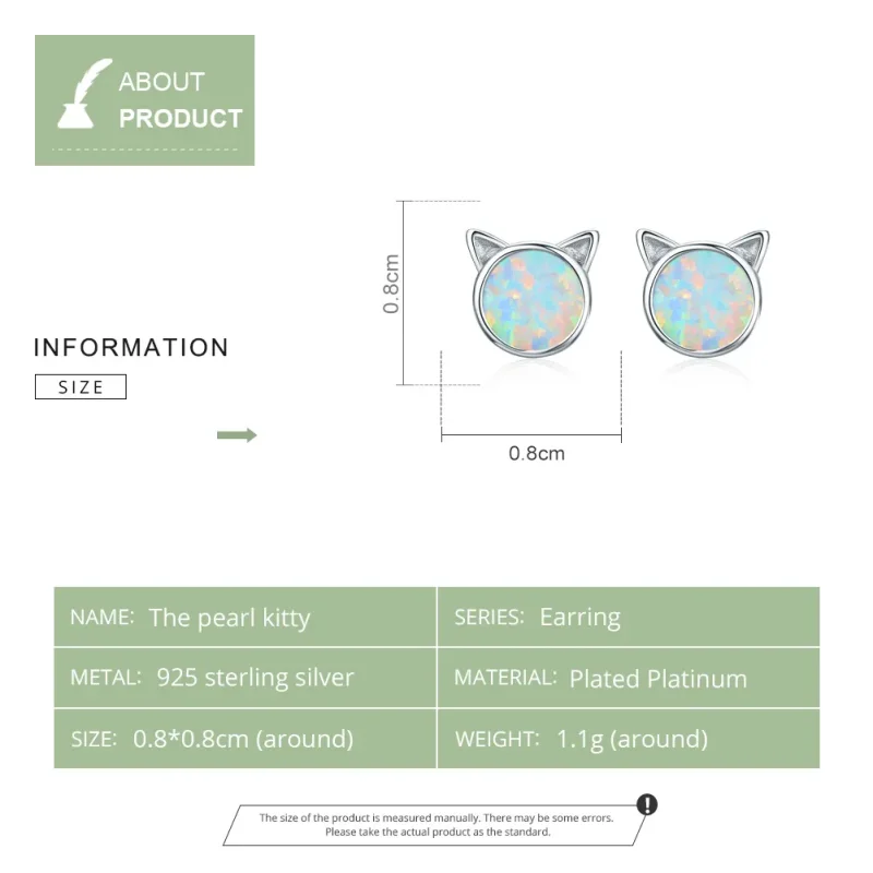 (imagine pentru) Cercei Tip Pandora cu Meow Star din argint - SCE538-Q - Vizualizare 9