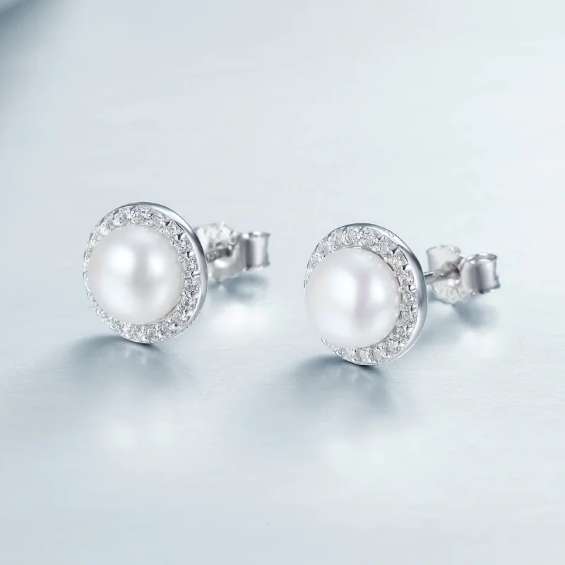 (imagine pentru) Cercei Tip Pandora cu Monolog elegant din argint - SCE122 - Vizualizare 4