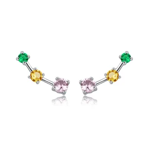 (imagine pentru) Cercei Tip Pandora cu Neon din argint - SCE495