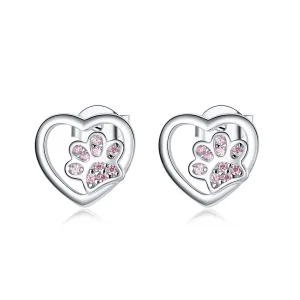 (imagine pentru) Cercei Tip Pandora cu Paw Paw din argint - SCE977