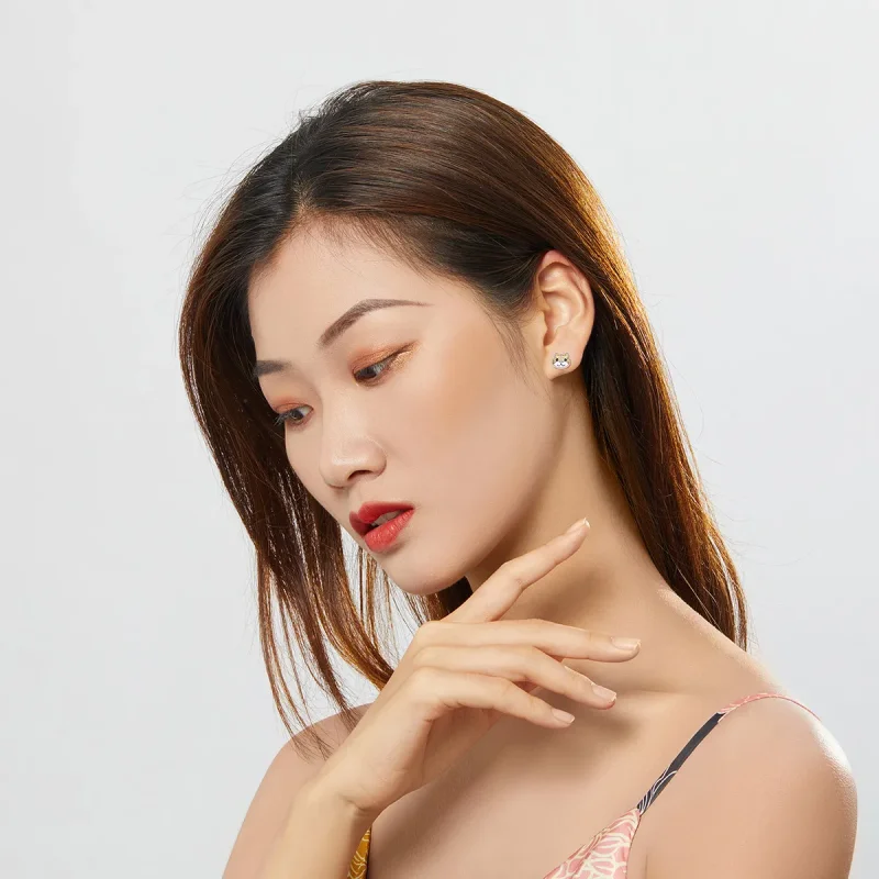 (imagine pentru) Cercei Tip Pandora cu Shiba Inu din argint - SCE769 - Vizualizare 5