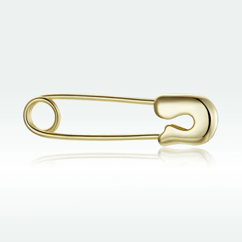 (imagine pentru) Cercei Tip Pandora cu Snap-Pin Stud-Simple placat cu aur de 14 k - SCE1086 - Vizualizare 5