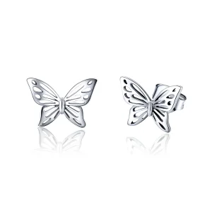 (imagine pentru) Cercei Tip Pandora cu Vis de fluture din argint - SCE452