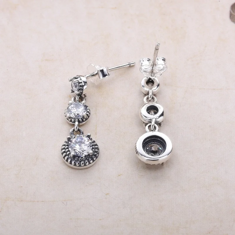 (imagine pentru) Cercei PANDORA, Eleganțele eterne din argint - Vizualizare 3