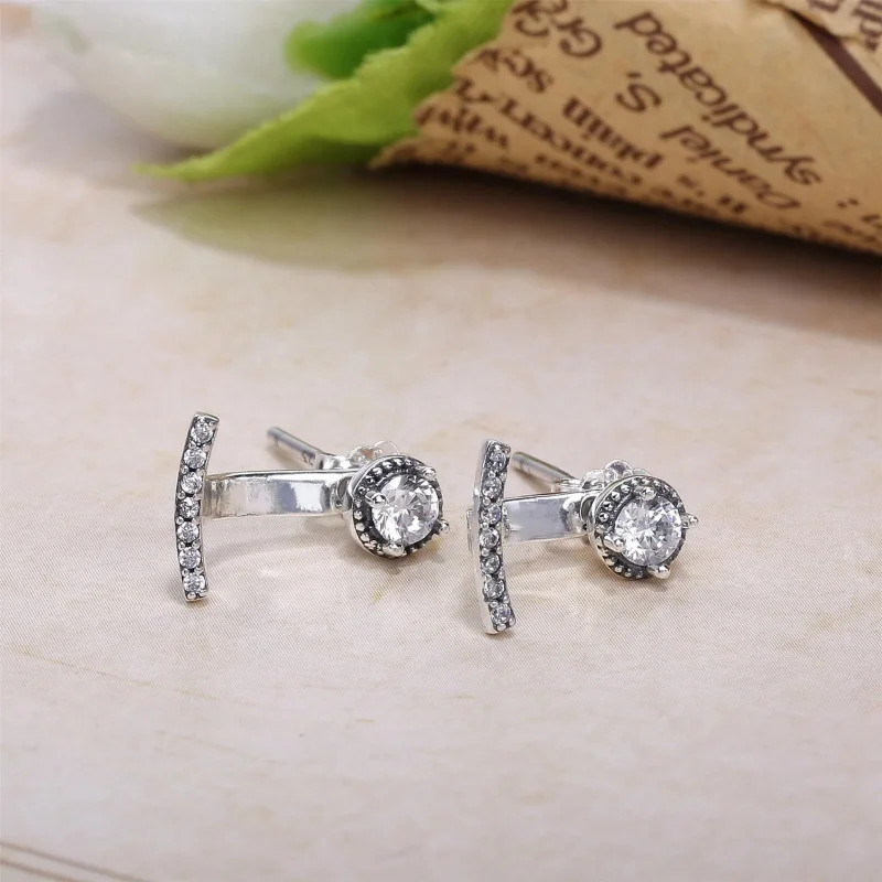 (imagine pentru) Eleganţă abstractă - 290743CZ - Cercei PANDORA - Vizualizare 2