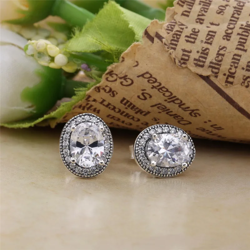 (imagine pentru) Eleganţă vintage - 296247CZ - Cercei PANDORA - Vizualizare 2