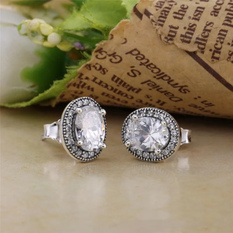(imagine pentru) Eleganţă vintage - 296247CZ - Cercei PANDORA - Vizualizare 3