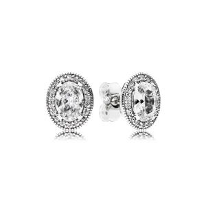(imagine pentru) Eleganţă vintage - 296247CZ - Cercei PANDORA