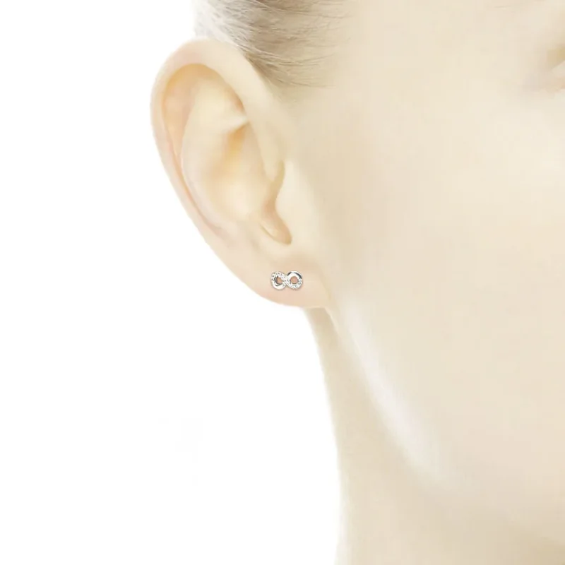 (imagine pentru) Iubire infinită - 290695CZ - Cercei PANDORA - Vizualizare 2