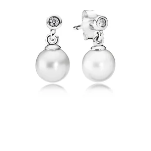 (imagine pentru) Luminous Elegance Drop Earrings - 290694P - Cercei PANDORA