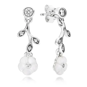 (imagine pentru) Luminous Florals Drop Earrings - 290699MOP - Cercei PANDORA