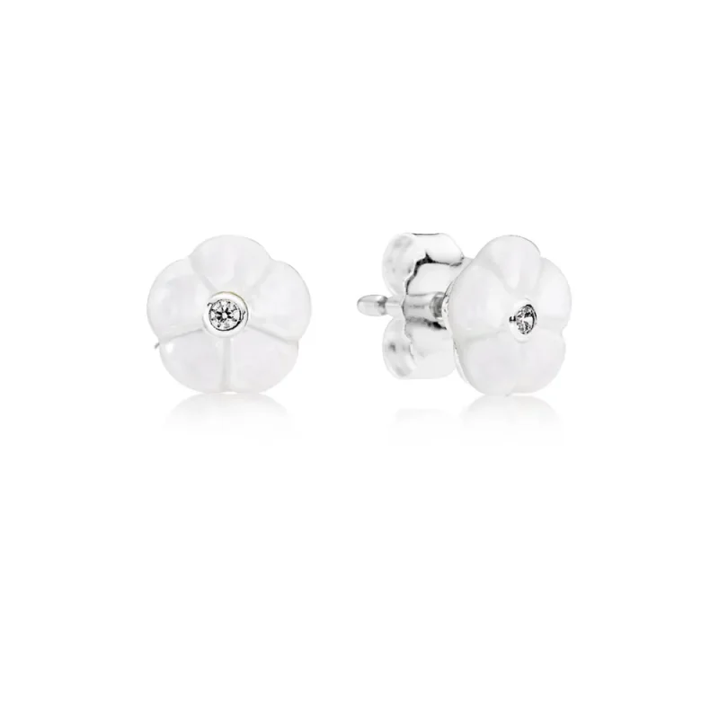 (imagine pentru) Luminous Florals Stud Earrings - 290698MOP - Cercei PANDORA