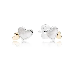 (imagine pentru) Luminous Hearts Stud Earrings - PANDORA