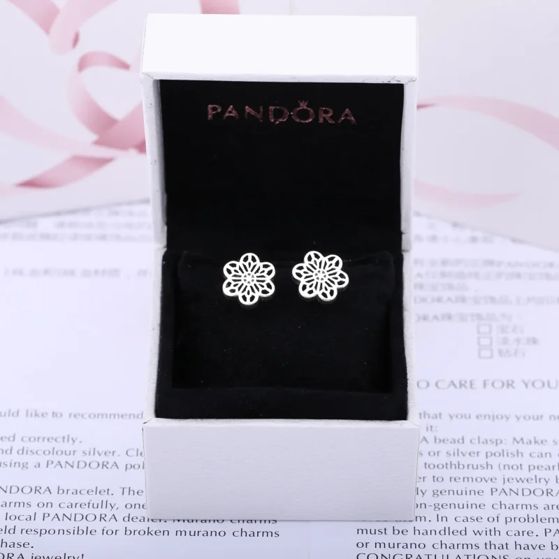 (imagine pentru) Margaretă dantelată - 290692 - Cercei PANDORA - Vizualizare 2