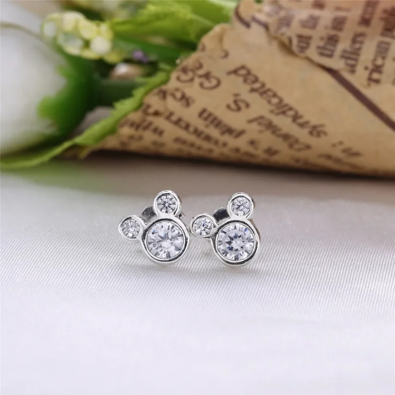 (imagine pentru) Cercei PANDORA, Disney, Mickey din argint - Vizualizare 2