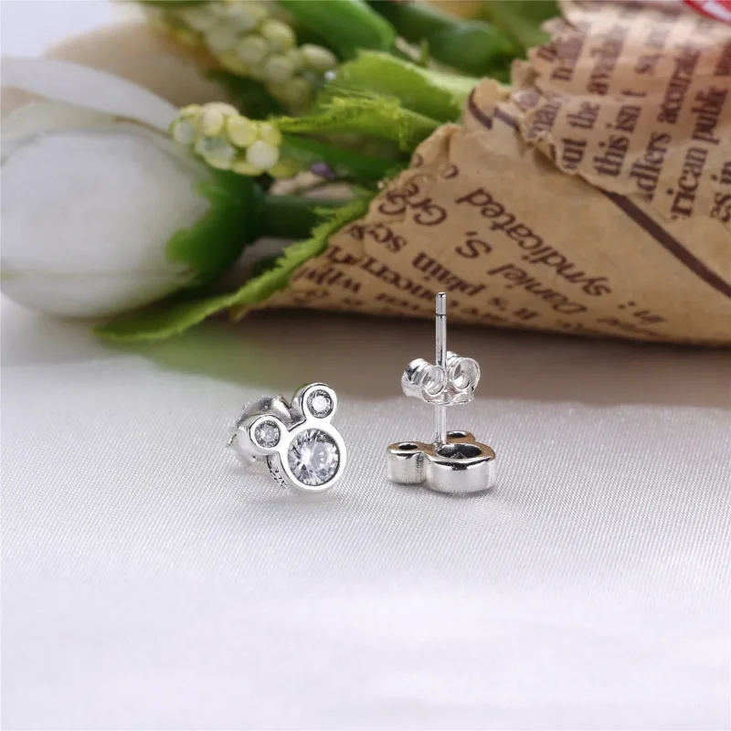 (imagine pentru) Cercei PANDORA, Disney, Mickey din argint - Vizualizare 3